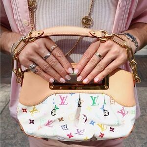 Louis Vuitton Satchel MM Multicolor Monogram Shoulder Bag